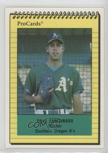 1991 ProCards Southern Oregon A's Anniversary David Zancanaro Dave #SOA35