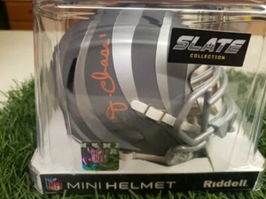 Ja’Marr Chase Signed Autographed Bengals Slate Mini Helmet Beckett BAS - Picture 1 of 2