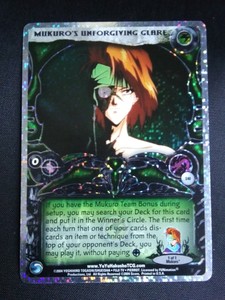 Yu Yu Hakusho TCG CCG Mukuro's Unforgiving Glare S40 Unlimited Exile Near Mint