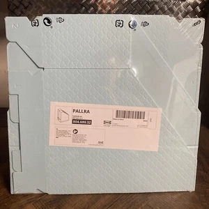 SET of 2, Ikea Pallra Magazine File Holder Blue/Patterned, 4" x 9 3/4" x 11 1/2" - Picture 1 of 4