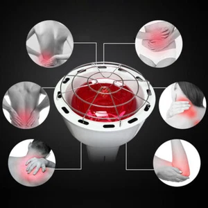 Wärmetherapie Infrarot Rotlicht Lampe Bodenständer Wärmelampe mit Rädern 275W - Bild 1 von 19