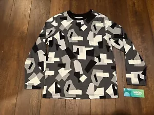 365 Kids Garanimals Boys Size 8 Graphic Black Gray Camo Long Sleeve Tee NWT - Picture 1 of 3