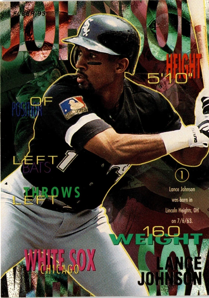 1995 Fleer #121 Lance Johnson Chicago White Sox Baseball Card - Image 1 of 1