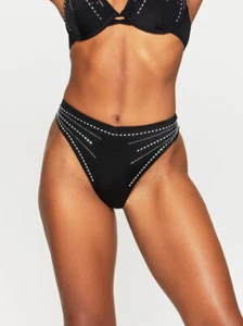 Ann Summers Summer Siren High Waisted Bikini Bottoms - Black - Size 18 - Picture 1 of 5