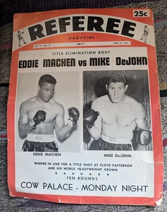 Referee Magazine April 1961 - Eddie Machen - Mike DeJohn - Rory Calhoun - Picture 1 of 8