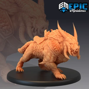 6K Resin 32mm Epic Miniatures Arctic Boar Mount (Large) for D&D, Role-Play - Picture 1 of 1