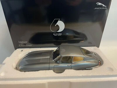 Kyosho Jaguar E-Type Coupe dark gray metallic 1961 1/18 08954GM - Immagine 1 di 3