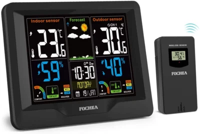 FOCHEA Funk-Wetterstation mit Außensensor - Bild 1 von 4
