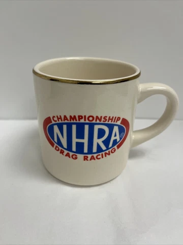 NHRA Championship Drag Racing Coffee Mug Cup - Diner Style Cover