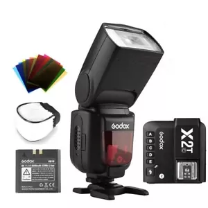 Godox V860II-C 2.4G TTL HSS Camera Flash Speedlight + X2T-C Trigger For Canon - Picture 1 of 12