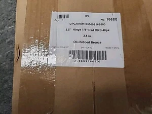 48 Stück Öl eingerieben Bronze Stahl Türscharnier 3,5" mit 1/4" Radius Ecke  - Bild 1 von 3