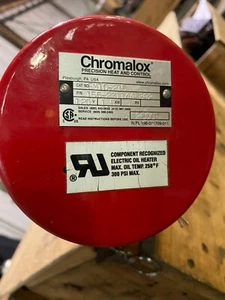 CHROMALOX EMTO-215 IMMERSION HEATER. 156-231144-392 255CP 120V 1.5KW, 1 PH - Picture 1 of 3
