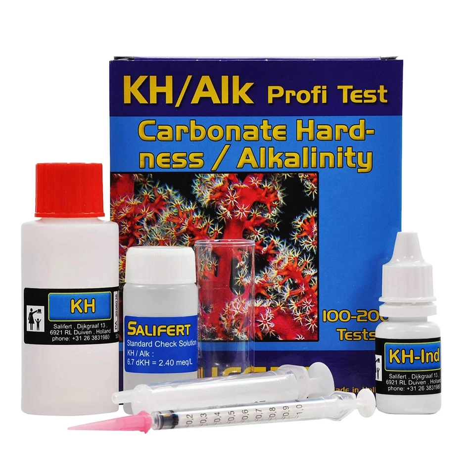 Kit de prueba de alcalinidad Salifert KH para pruebas precisas de agua de acuario Foto 1 de 1
