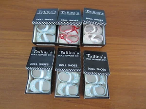 Lot of Six Tallina's Doll Supplies Doll Shoes Style 315 Size 3 - Picture 1 of 15