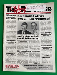 HOLLYWOOD REPORTER-4/12/1993-DAVID LETTERMAN/PAUL SHAFFER-COMPLETE MAGAZINE - Imagen 1 de 1