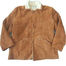 Taylors Leatherwear Mens Leather Jacket Sherpa Lining SZ 42