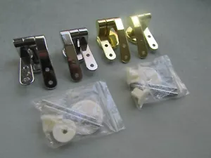 Repuesto universal de bisagras de asiento de inodoro plateado/oro - Imagen 1 de 8
