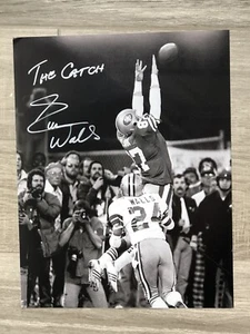 EVERSON WALLS SIGNED 11x14 PHOTO 1981 NFC CHAMPIONSHIP THE CATCH DWIGHT CLARK - Picture 1 of 5