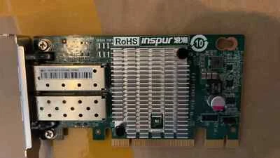 Inspur Dual-port 10GB LAN 10G YZCA-00431-102 YPCB-00431-1P2 82599 X520-DA2 - Image 1 of 2