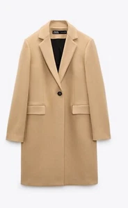 zara wool coat small, very stylish must buy. Selling as it is too big - Picture 1 of 3