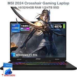 MSI Crosshair 16"FHD+ Laptop,RTX4070,16-Core i7-14650HX 5.2GHZ,UpTo 64 GB,4TB - Picture 1 of 7