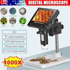 4.3" Digital Lcd Microscope Coin Watch Jewelry Plants Microscope For Collectors