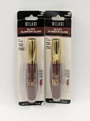 Brillo de labios Milani Glitzy Glamour brillo metálico #09 ENCANTADOR. Lote de 2 Foto 1 de 4