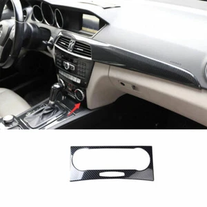 Carbon Fiber ABS Air Conditioning Switch Panel Trim For Benz 2011-2014 C-Class - Imagen 1 de 4