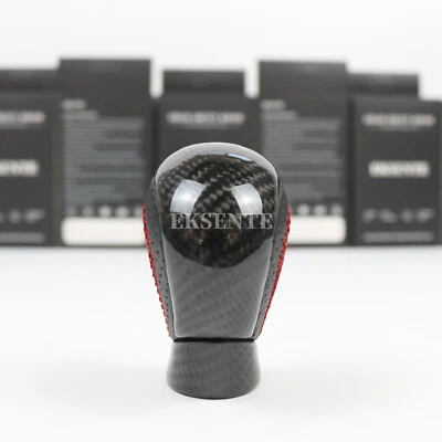 Pomo de cambio de marchas de fibra de carbono real negro para Lexus RC F 2014-2021 GS F 2012-2018 Foto 1 de 4