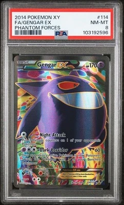 PSA 8 Pokémon TCG Phantom Forces Gengar EX Full Art #114/119 - Image 1 of 2