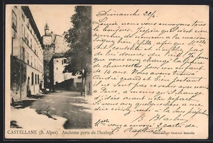 AK Castellane /B. Alpen, Altes Uhrentor  - Bild 1 von 2