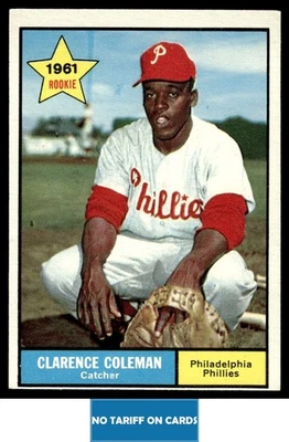 1961 Topps Clarence Coleman Rookie Philadelphia Phillies #502 - Image 1 of 2