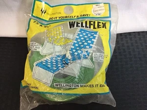 Nuovo NOS Wellington kit tessitura sedia prato 73’ x 2 1/4" verde bianco con viti - Foto 1 di 4