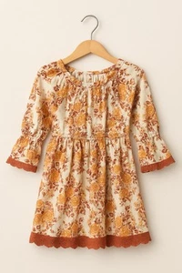 Matilda Jane Girls Just Imagine Charlotte Floral Print Peasant Top Size 8 - Picture 1 of 5