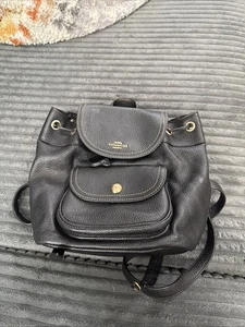 Vintage Coach schwarzer Leder Rucksack Daypack, bitte Beschreibung lesen. - Bild 1 von 12