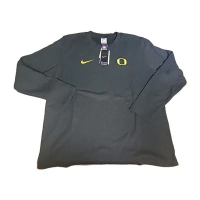 NWT OREGON DUCKS LONG SLEEVE CORDUROY BLACK SHIRT ON-FIELD SZ XL  - Image 1 of 2