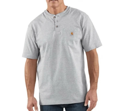 Carhartt LOOSE FIT HEAVYWEIGHT SHORT-SLEEVE POCKET HENLEY T-SHIRT Size 3XL Tall - Image 1 of 4