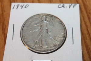 1940 p 50C Walking Liberty Silver Half Dollar - Picture 1 of 4