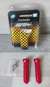Clavijas reposapiés de moto Orberon rojo aluminio anodizado precisión creativa - Imagen 1 de 11