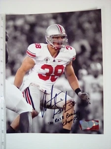 Signiertes 8x10" Foto Austin Spitler, OSU 2010 Rose Bowl, entworfen 2010 von Dolphins - Bild 1 von 5