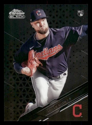 2020 Topps Chrome Black #64 Logan Allen RC - Image 1 of 2