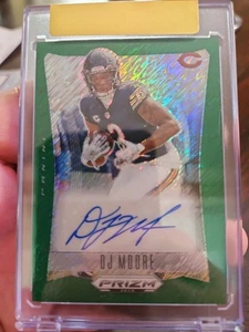 DJ Moore 2024 Panini Prizm Deca Verde Brillo Autógrafo Automático/25 #S-DME Bears - Imagen 1 de 4