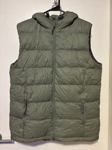 MACPAC Mens Halo Hooded Down Vest Green Size Medium - Picture 1 of 10