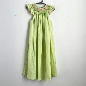 Collection Bebe Vive La Fete gesmokter Ausschnitt Marienkäfer bestickt gestreift Kleid 6 - Bild 1 von 6