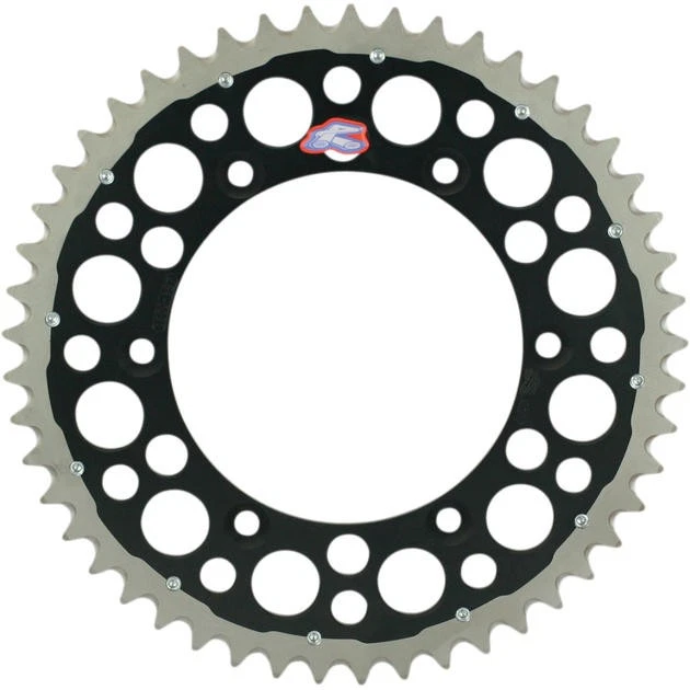 Renthal 520 TwinRing Rear Sprocket 48T Black #1500-520-48GPBK fits Yamaha/Honda - Image 1 of 1