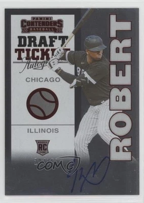 2020 Contenders Retro 1998 Rookie Draft Ticket Red /75 Luis Robert Auto RC - Image 1 of 2