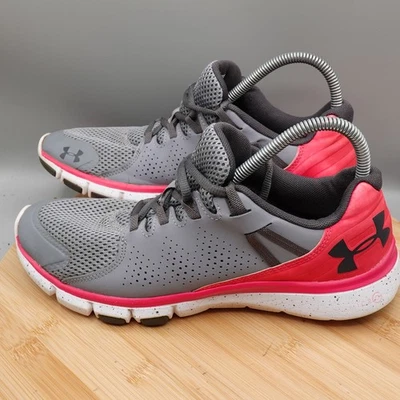 Under Armour Shoes Womens 10 Gray Pink UA Micro G Velocity 1258736-042 Flaws - Image 1 of 4