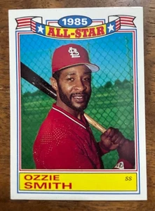 1986 Topps All-Star Game Commemorative Set #16 of 22 Ozzie Smith Shortstop - Picture 1 of 2