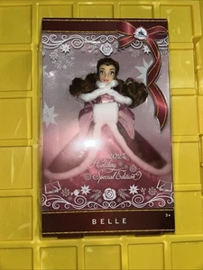DISNEY STORE BELLE 2024 HOLIDAY SPECIAL EDITION 11" DOLL Beauty & the Beast NEW - Picture 1 of 2