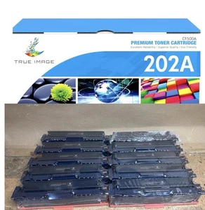 HP CF500A 202A 10 Toner Ink Cartridges Black 10 Pieces 202X For M254 M281 CF500 - Afbeelding 1 van 7